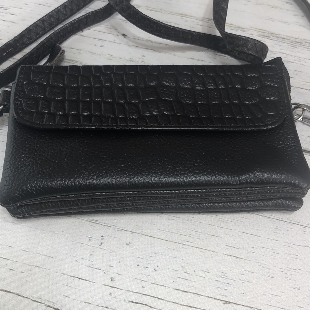 Like New Wristlet Mini Purse Brown Cross body - Picture 3 of 13